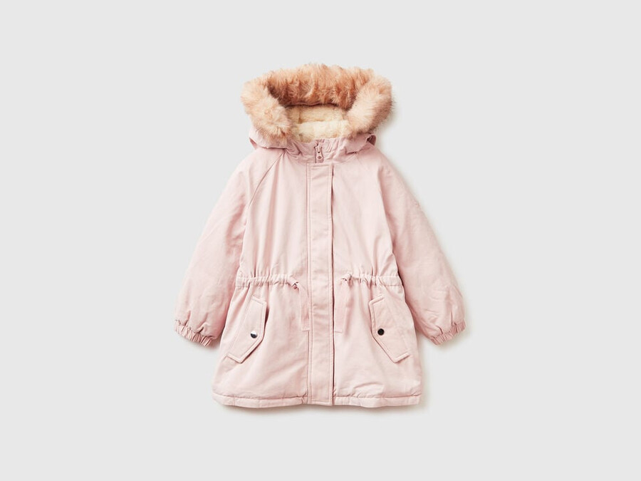 polstret parka med snøre