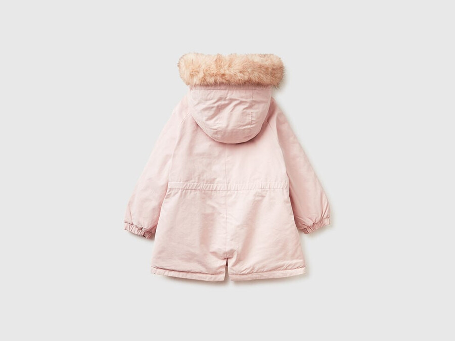 polstret parka med snøre