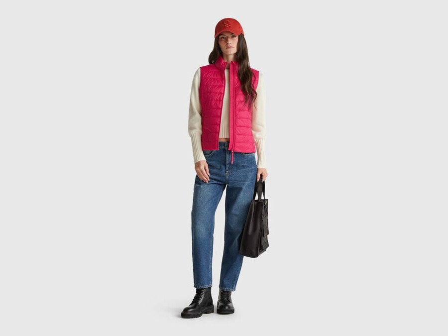 slim fit polstret vest