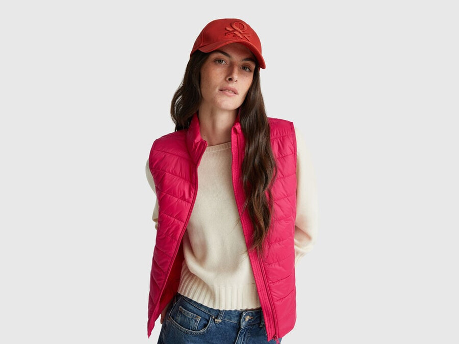 slim fit polstret vest