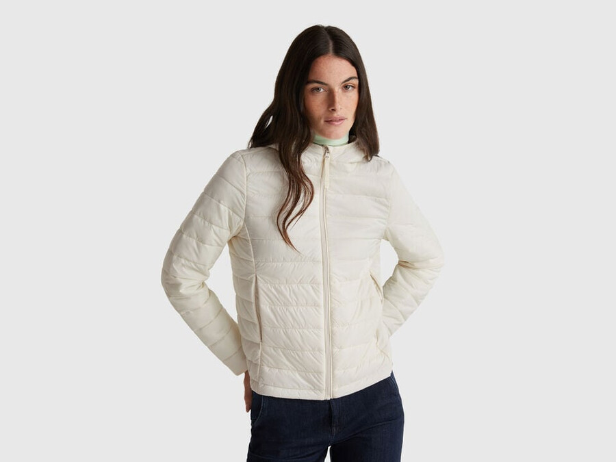 slim fit polstret jakke