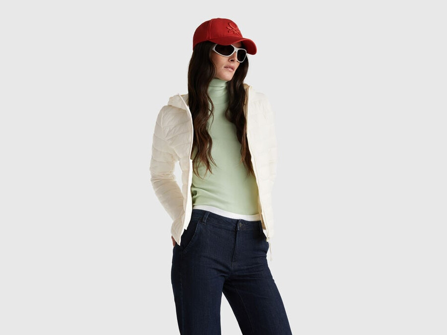 slim fit polstret jakke