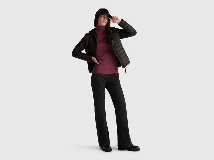 slim fit polstret jakke