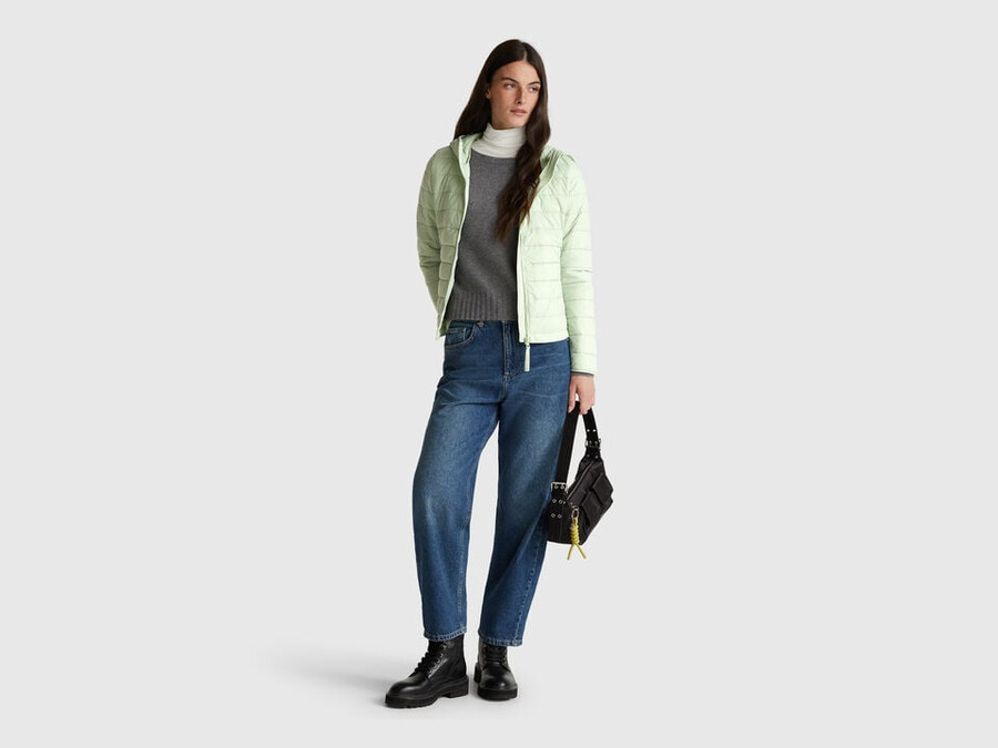 slim fit polstret jakke