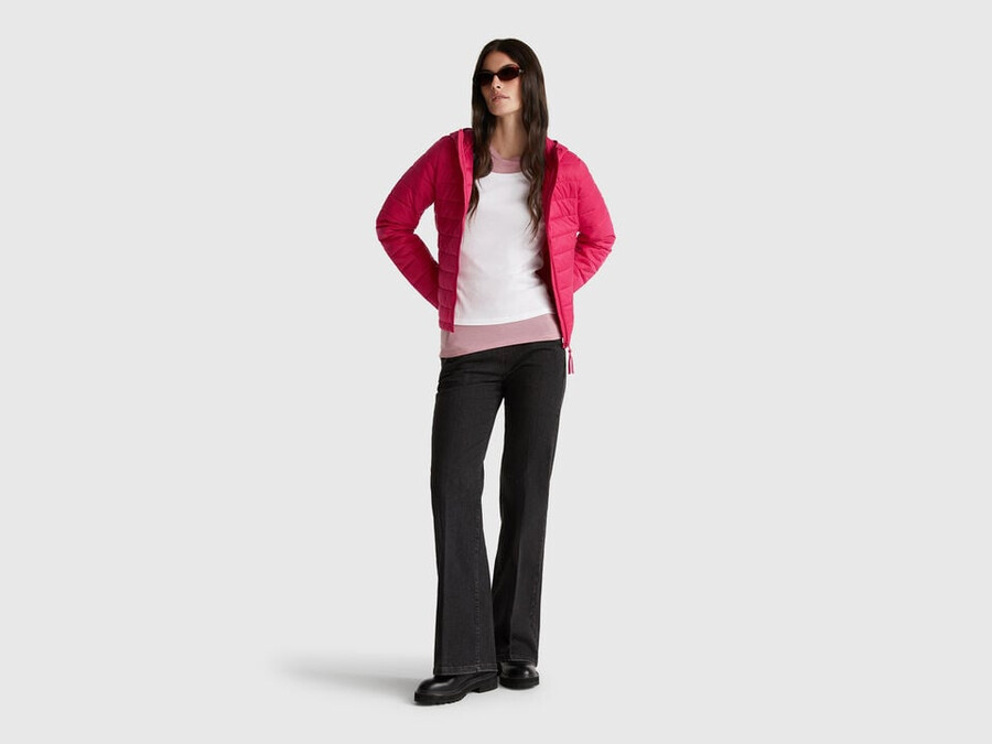 slim fit polstret jakke